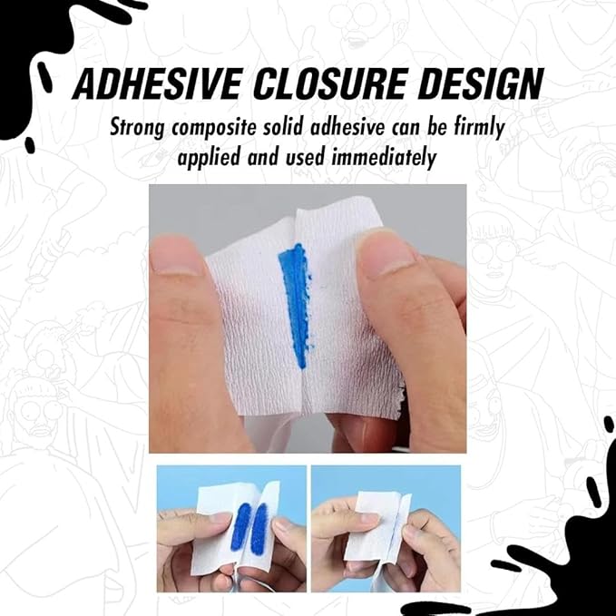 Neck Strips 3 Rolls - White (1500 strips)