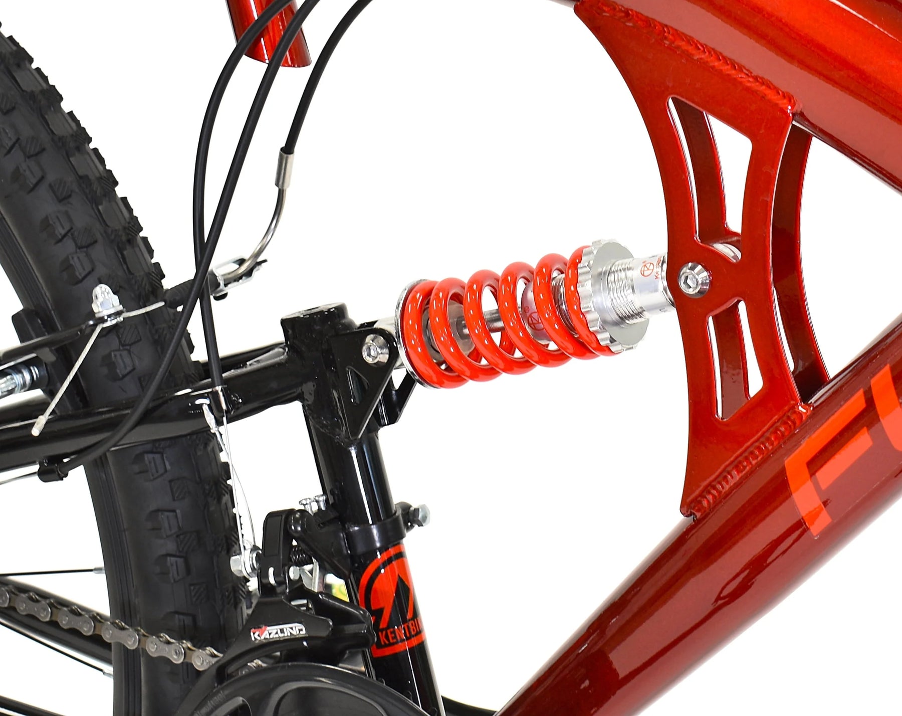 Kent 29 In. Flexor Men'S Dual Suspension Mountain Bike, Red