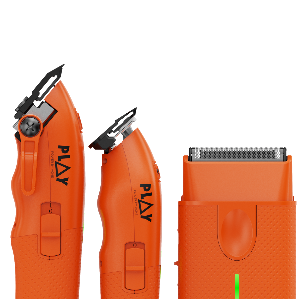 PLAY-3-PACK – Orange Edition (Clipper, Trimmer & Shaver with 3-Way Stand)