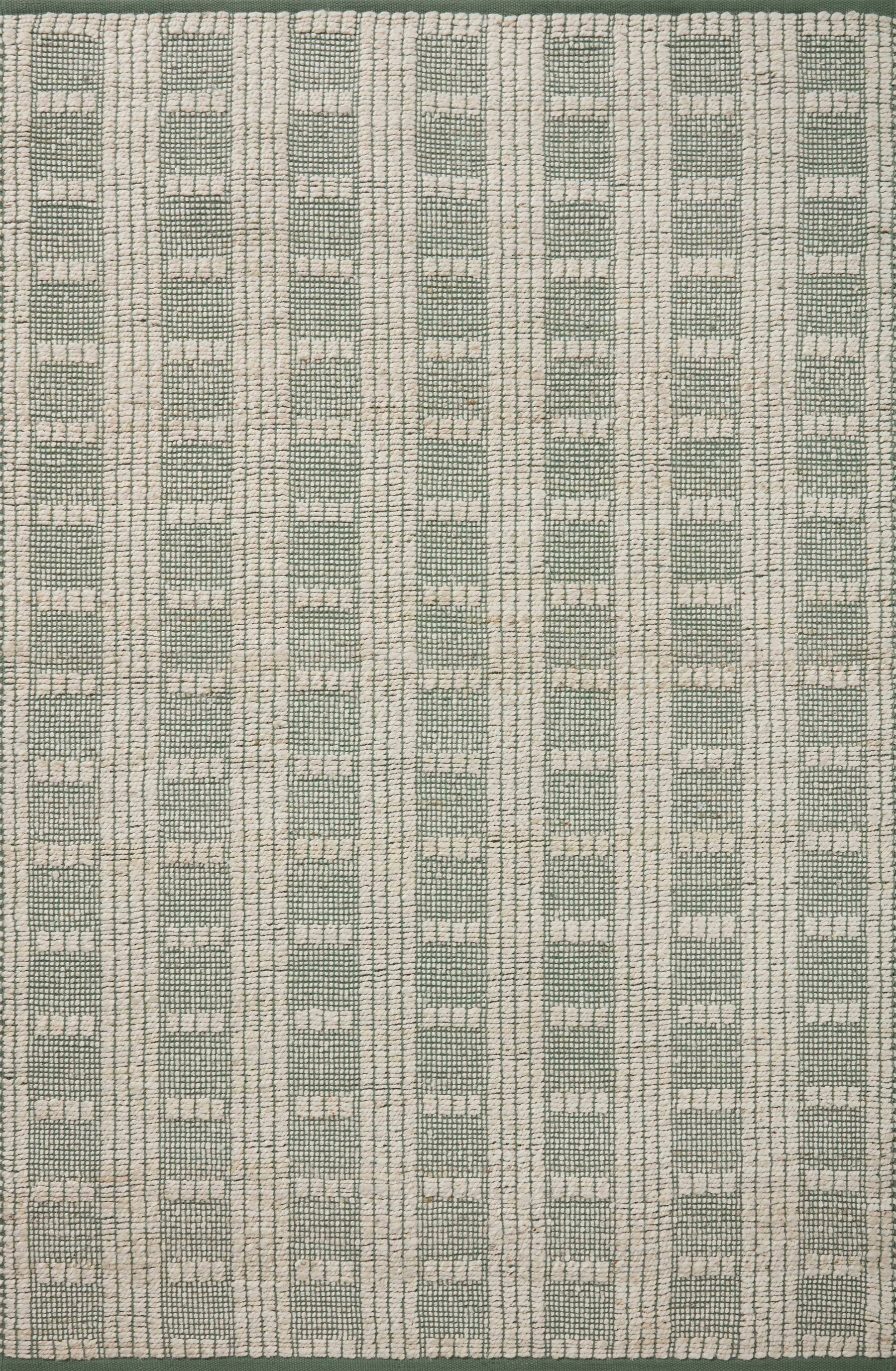 Angela Rose x Loloi 5'0" 7'0" Ivory/Sage Colton CON-03 Area Rug