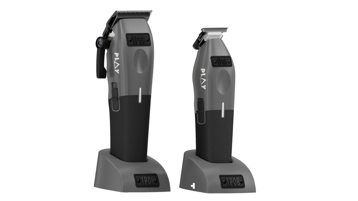 Play Gun Metal Grey Bundle (Clipper & Trimmer)