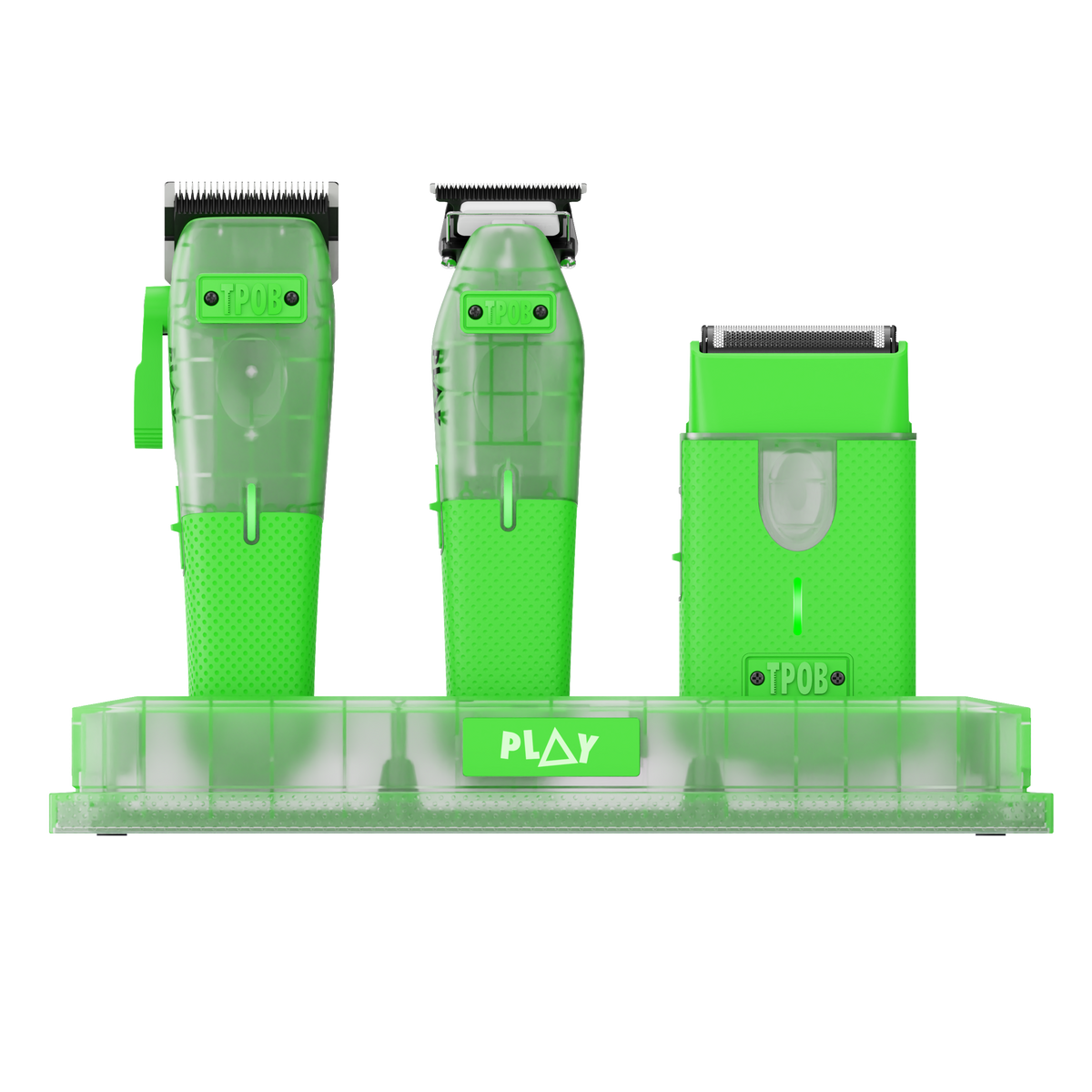 PLAY MINI Transparent GREEN bundle with stand