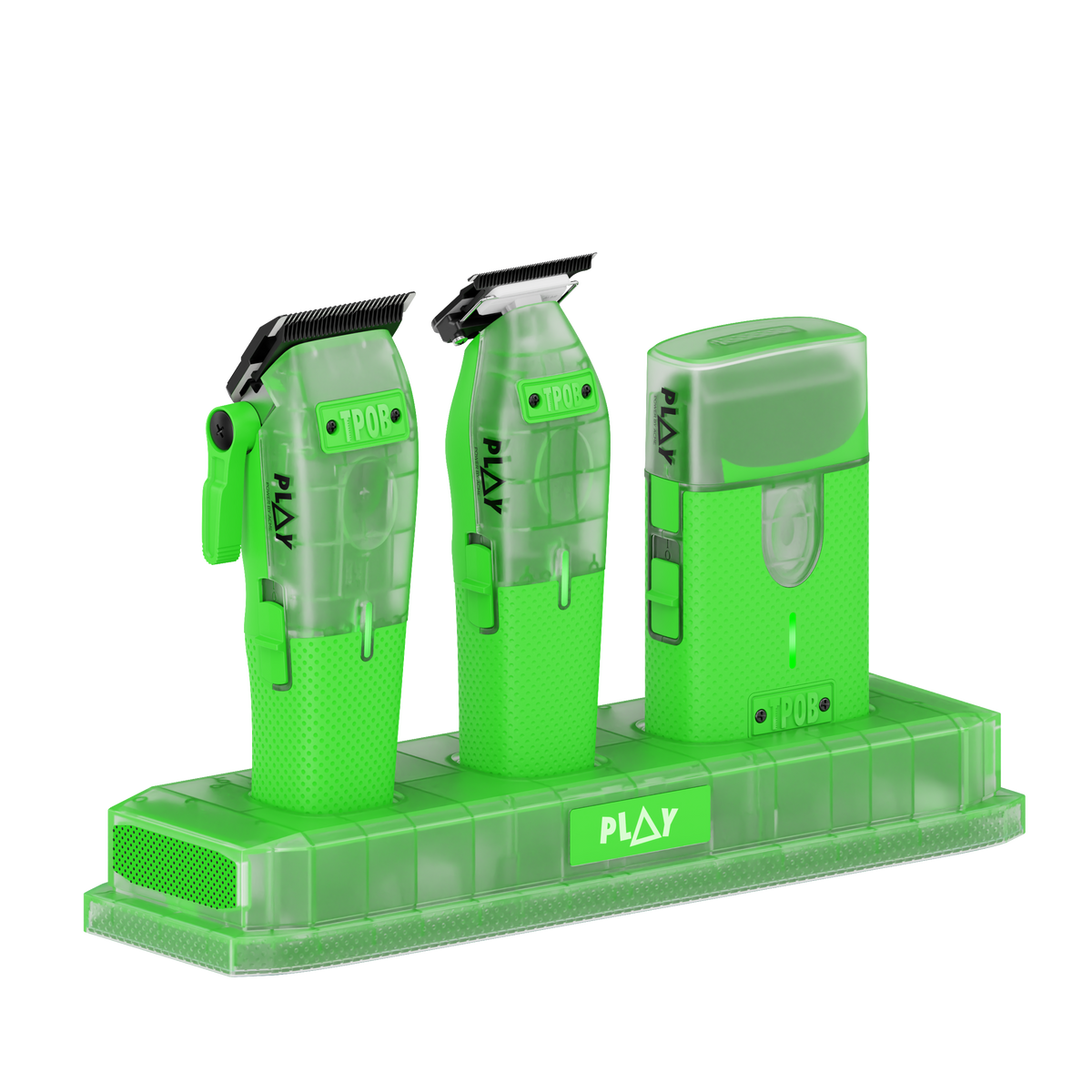 PLAY MINI Transparent GREEN bundle with stand