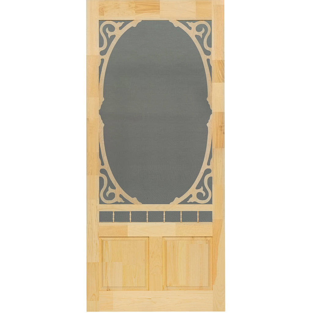 Kimberly Bay Clarington Unfinished Wood Slab Screen Door