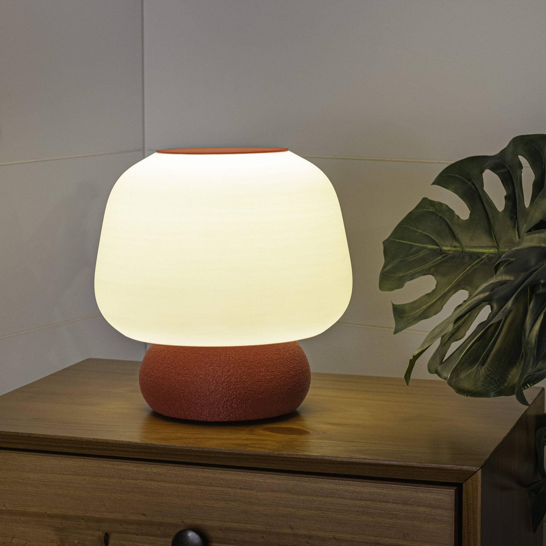 Jonathan Y Mushroom Modern Classic Plant-Based PLA 3D Printed Dimmable LED Table Lamp